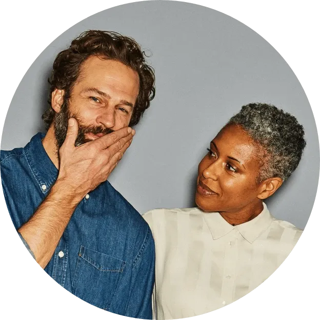 Two people in circle